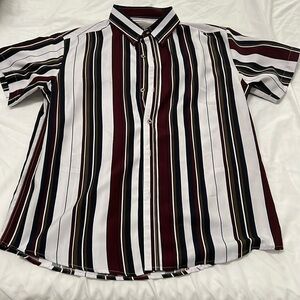 Striped button down shirt